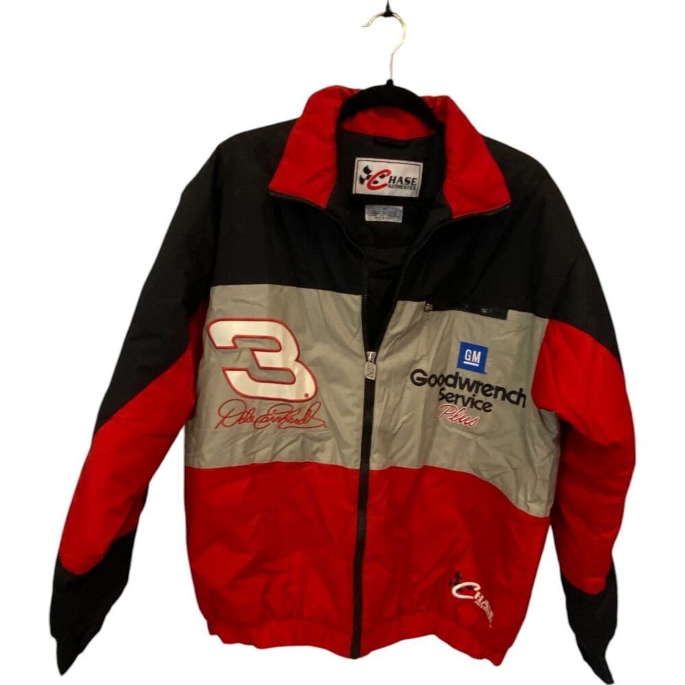 Chase Authentics Jacket Men Medium Dale Earnhardt Goodwrench Service Plus Racing